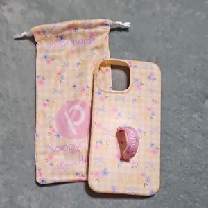 Iphone 13 Pro Max LoopyCase Yellow Gingham Phone Case